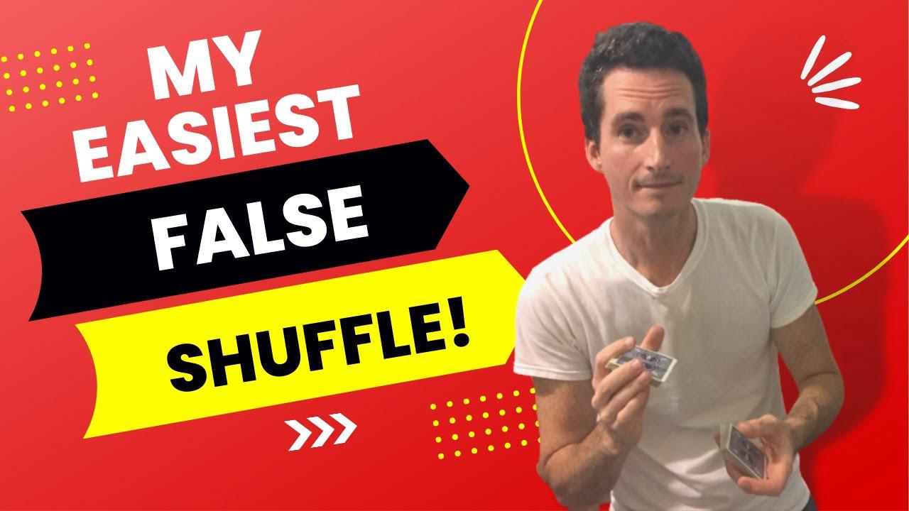 'Video thumbnail for My EASIEST False Shuffle! (Super Easy Overhand False Shuffle with Cards)'