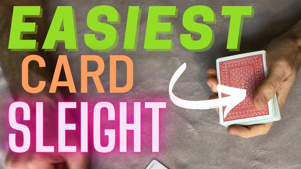'Video thumbnail for The EASIEST Sleight of Hand Move in CARD Magic (For BEGINNERS or Advanced - Prophecy Move)'
