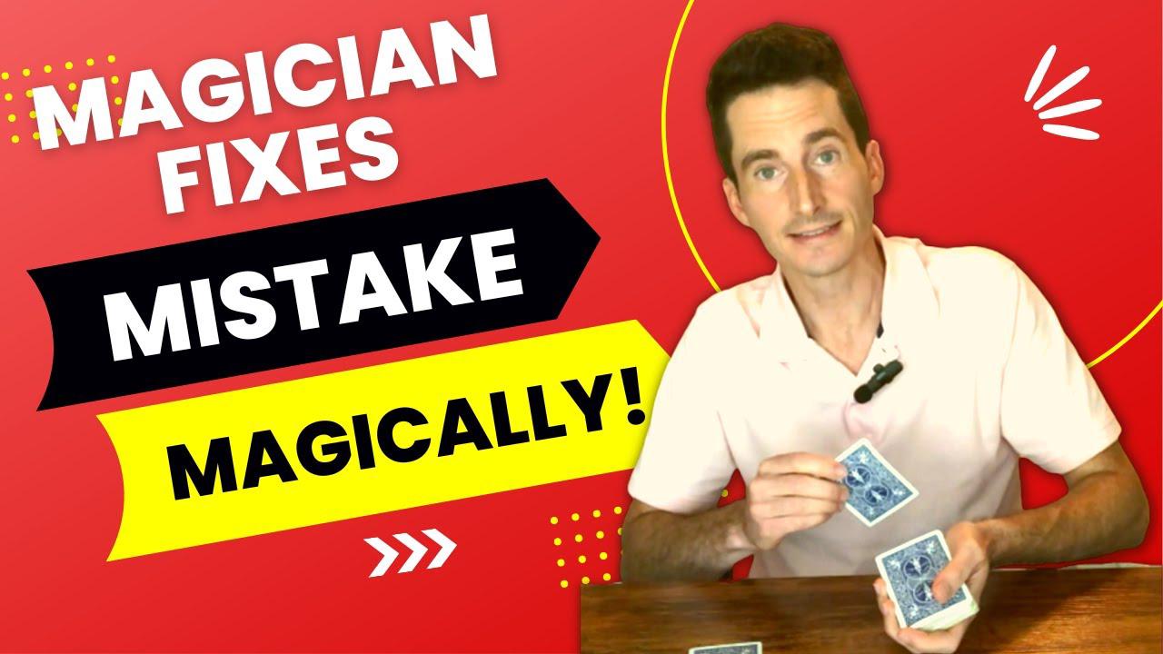 'Video thumbnail for Magician FIXES Mistake Magically! (Easy Sleight of Hand Card Trick - Double Lift Card Transposition)'