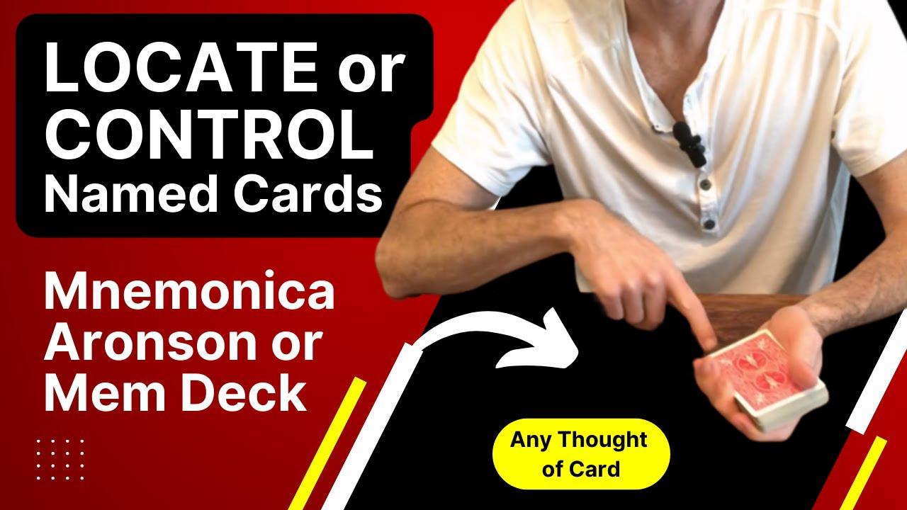 'Video thumbnail for Locate or Control NAMED Cards In Mnemonica, Aronson or Mem Deck Stack for Card Tricks! (Tutorial)'