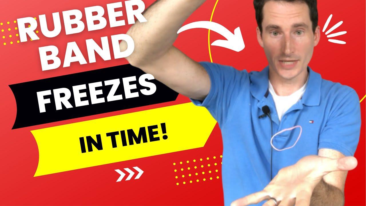 'Video thumbnail for Rubber Band FREEZES In Time! (Easy One Rubber Band Magic Trick - Loops Tutorial - Beginner Friendly)'