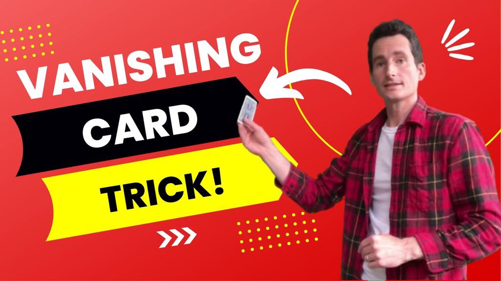 'Video thumbnail for VANISH a Playing Card In Thin AIR! (Visual Card Manipulation for Beginners-Back Palm Trick Tutorial)'