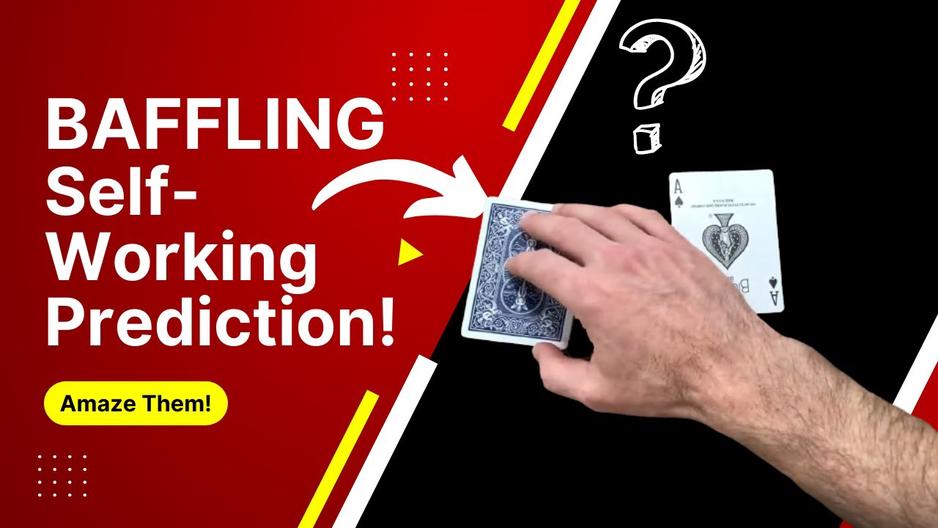 'Video thumbnail for BAFFLING Self-Working PREDICTION Card Trick! (NO Setup or Sleight of Hand - Beginner Friendly)'