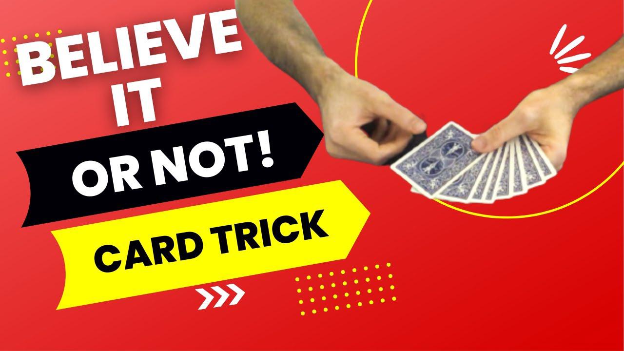 'Video thumbnail for BELIEVE IT or NOT Card Trick! (Amazing 8 Card Packet Trick - Red and Black Card Magic Tutorial)'