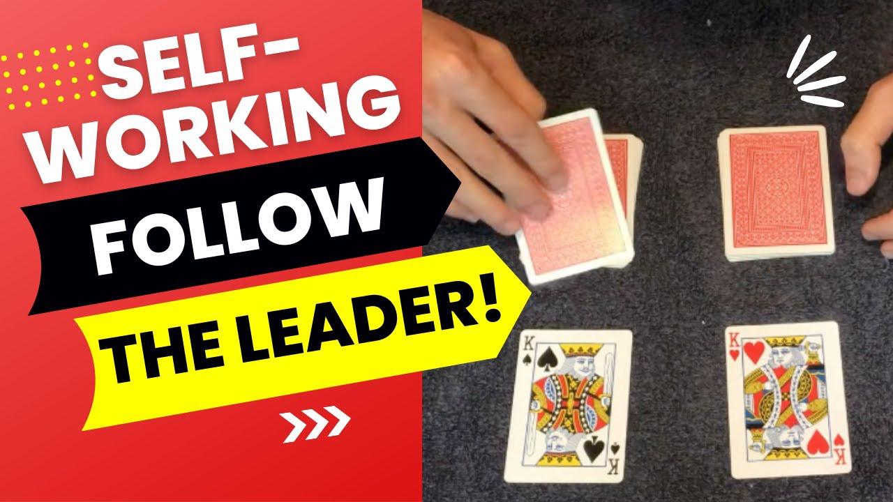 'Video thumbnail for SELF-WORKING Cards FOLLOW the Leader Trick! (Red & Black Card Trick - Impromptu)'
