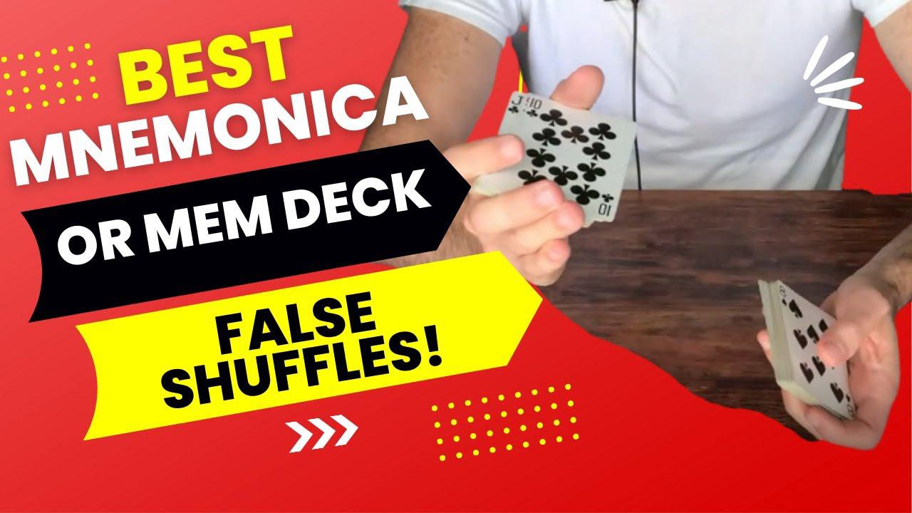 'Video thumbnail for BEST Mnemonica or Mem Deck FALSE SHUFFLES! (Easy & Convincing False Shuffles for Mnemonica Stack)'