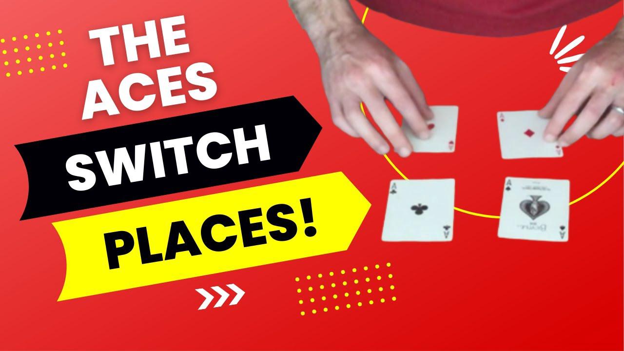 'Video thumbnail for ACES Switch Places Card Trick! (My Dr. Daley's Last Trick Handling & Tutorial - 4 Ace Transposition)'
