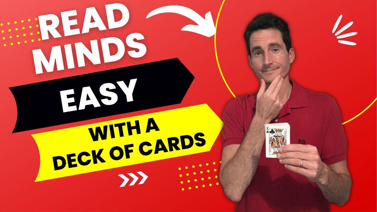 'Video thumbnail for READ MINDS Easy with Cards (Like Si Stebbins!) MENTALISM Mind Reading Card Trick Magic'