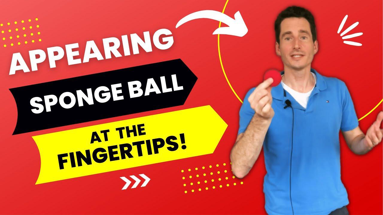 'Video thumbnail for Sponge Ball Magically APPEARS at Fingertips! (Magic Trick Tutorial & Performance)'