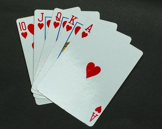 How many hearts are in a deck cards of 52