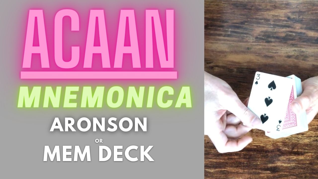 ACAAN for Mnemonica stack, Aronson, or Mem Deck