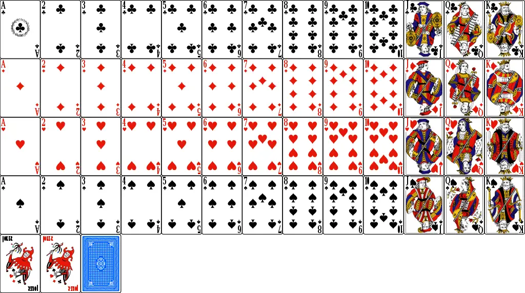 Full deck of cards
