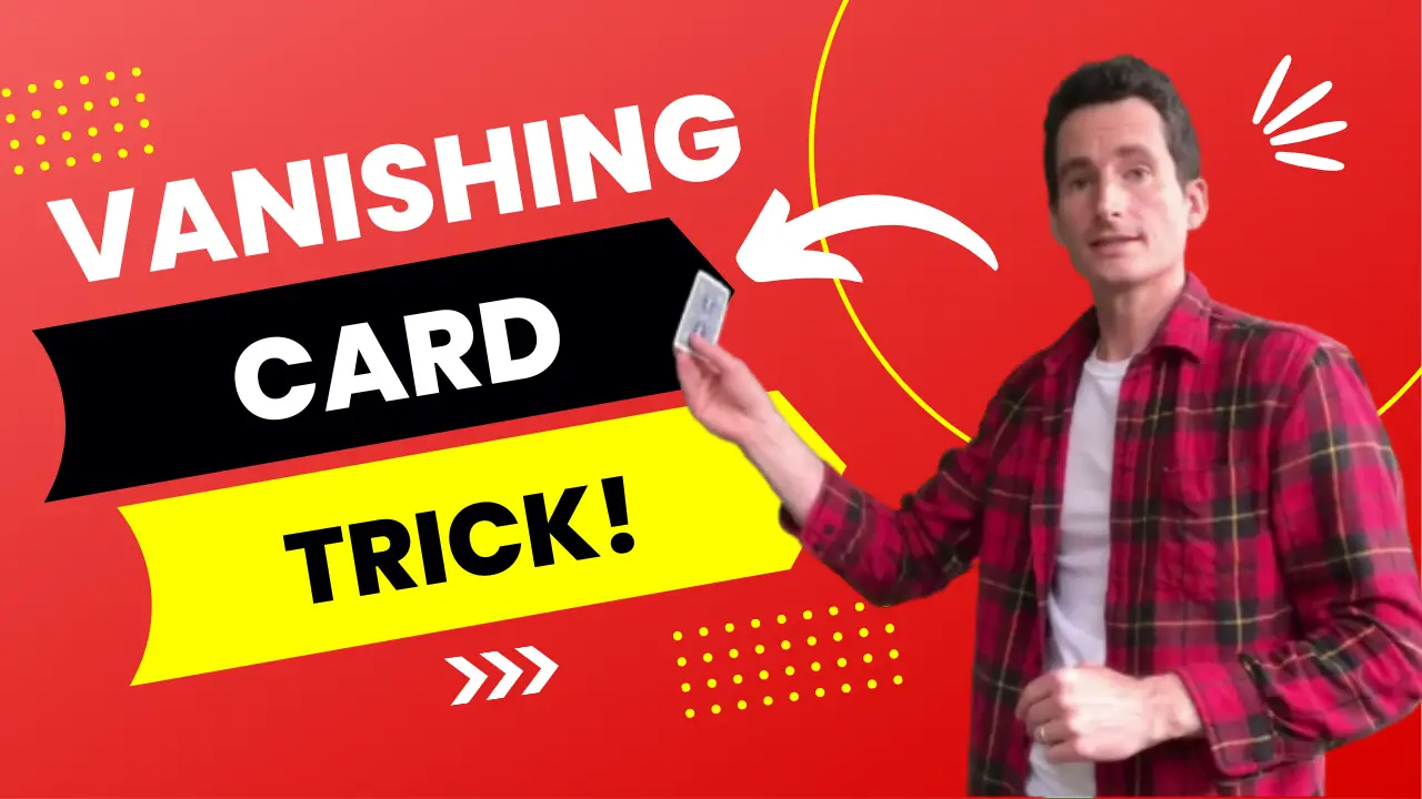 Vanish a playing card in thin air - vanishing card trick